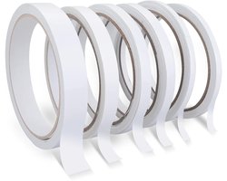 Dubbelzijdige Tape voor Ambachten - Set van 6 Rollen, Multi-maten voor Scrapbooking en Creatieve Projecten