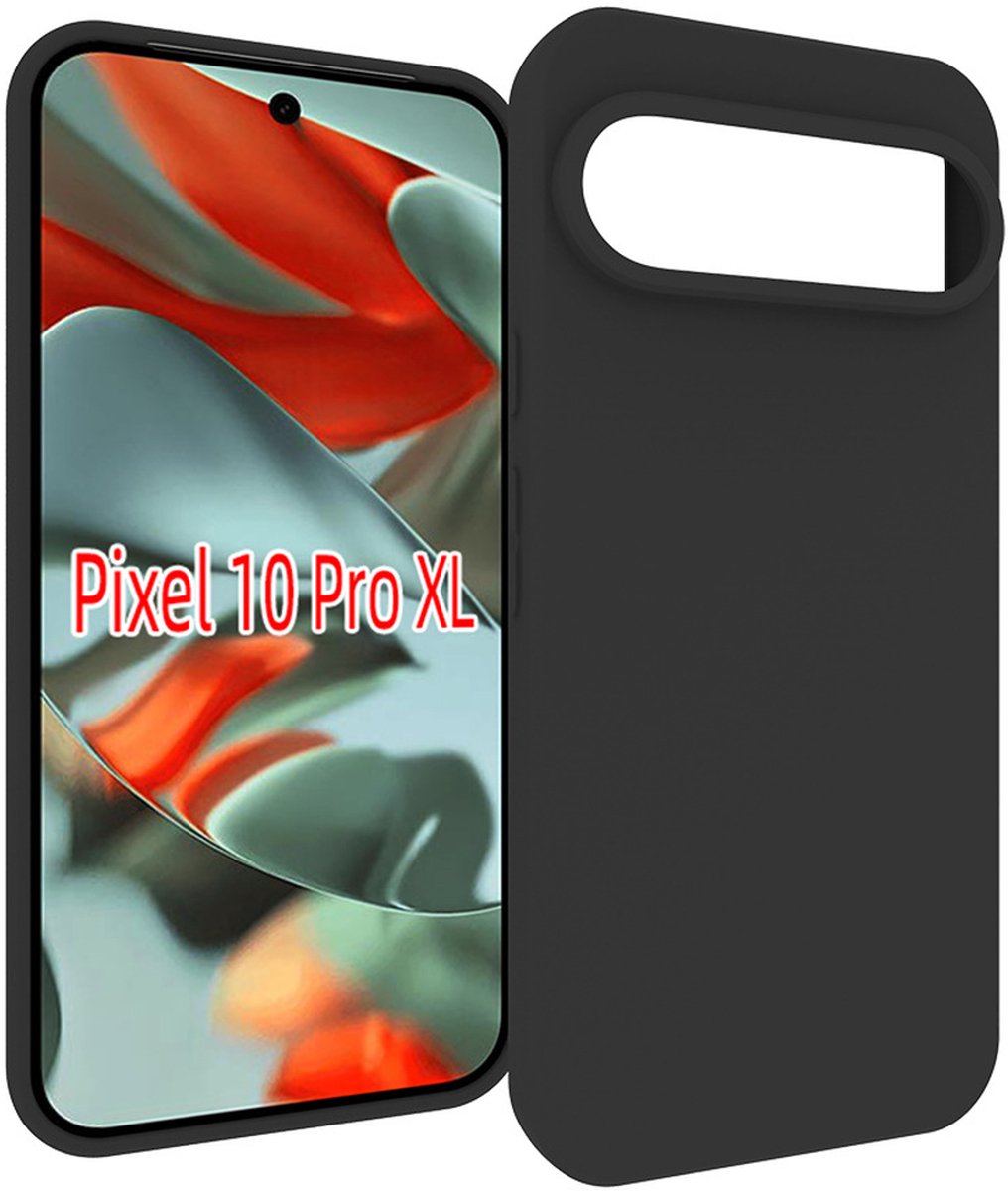 MobyDefend Hoesje - Geschikt voor Google Pixel 10 Pro XL - TPU Backcover - Mat Zwart
