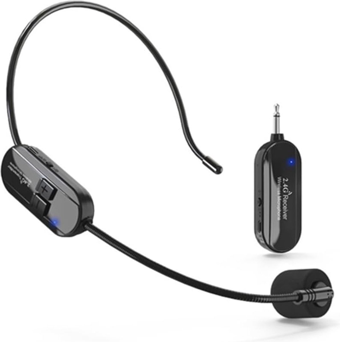 WNHB® Draadloze Microfoon Headset - Lange Afstand Bereik - Ideaal voor Educatie Presentaties en Fitness