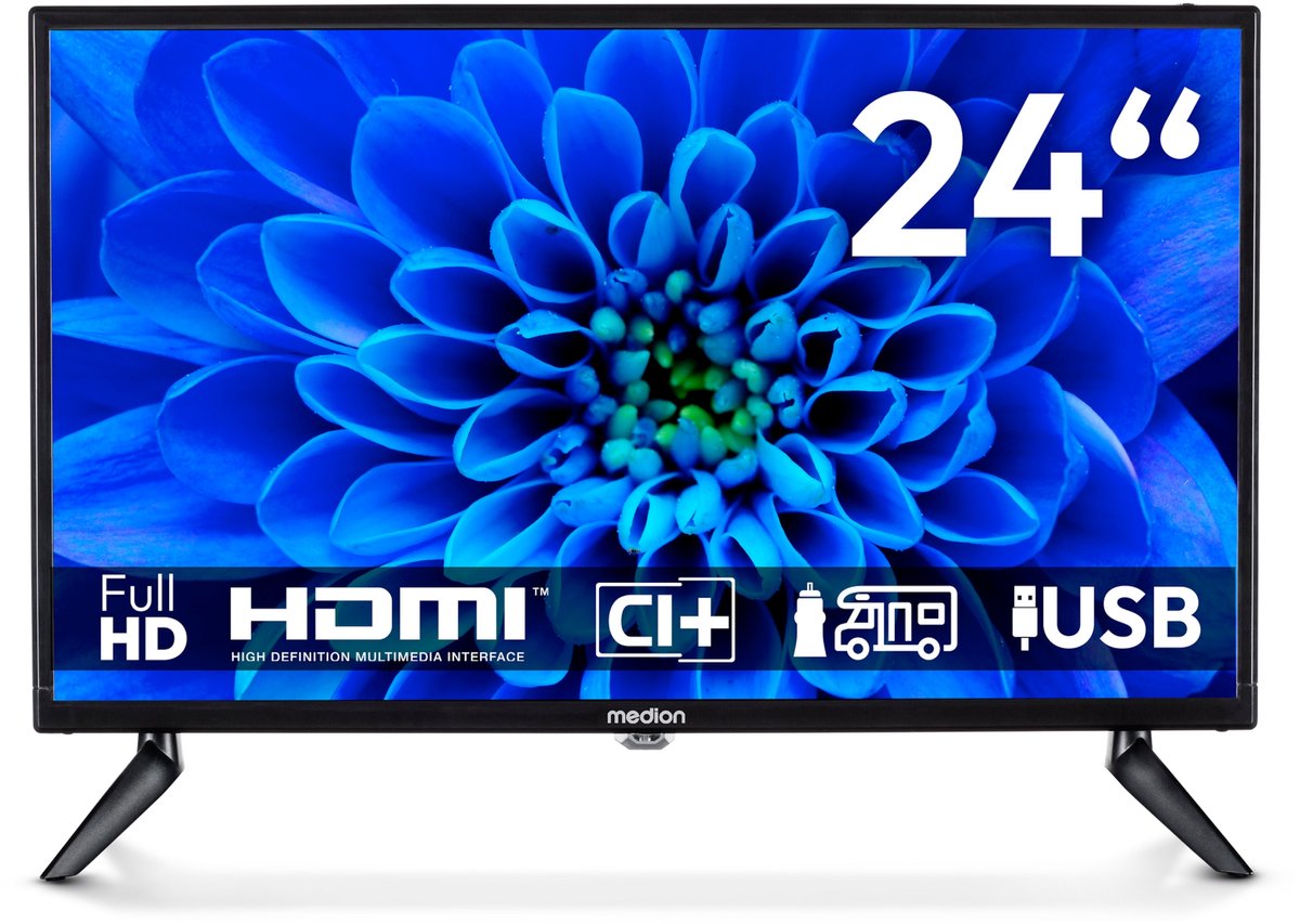 MEDION Full HD TV 59,9 cm (24 inch) (perfect voor camping, - MEDION - €119,95