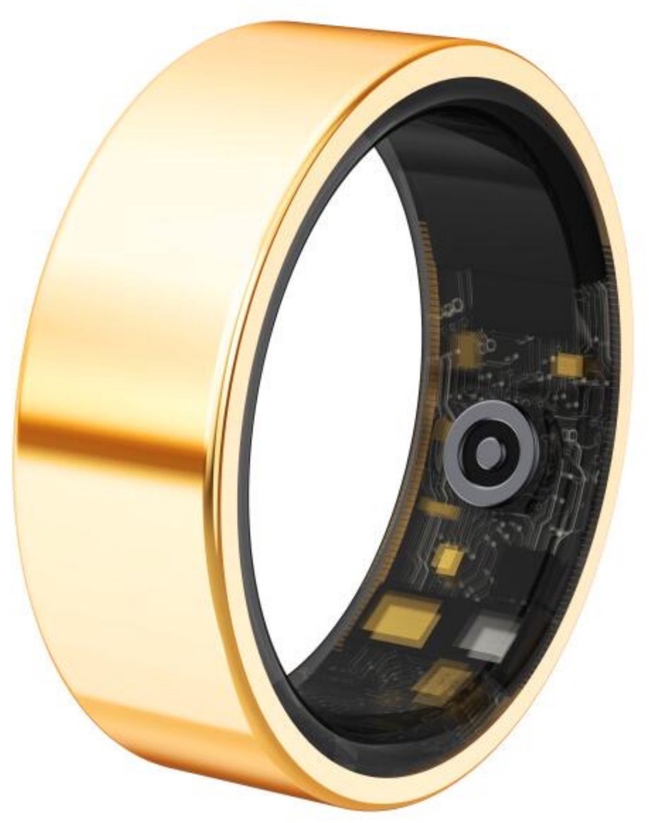 Lacardia Smart ring - Slimme ring - Goud - Maat 8 - Beschikbaar voor android en IOS - Eigen app - Unisex voor Dames & Heren