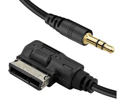 AUX Kabel voor Volkswagen Audi A3/A4/A5/A6/A8/Q5/Q7/R8/TT - Audio Muziek Interface Adapter 3.5mm Jack - Mediapoort - Auto Audio Adapter