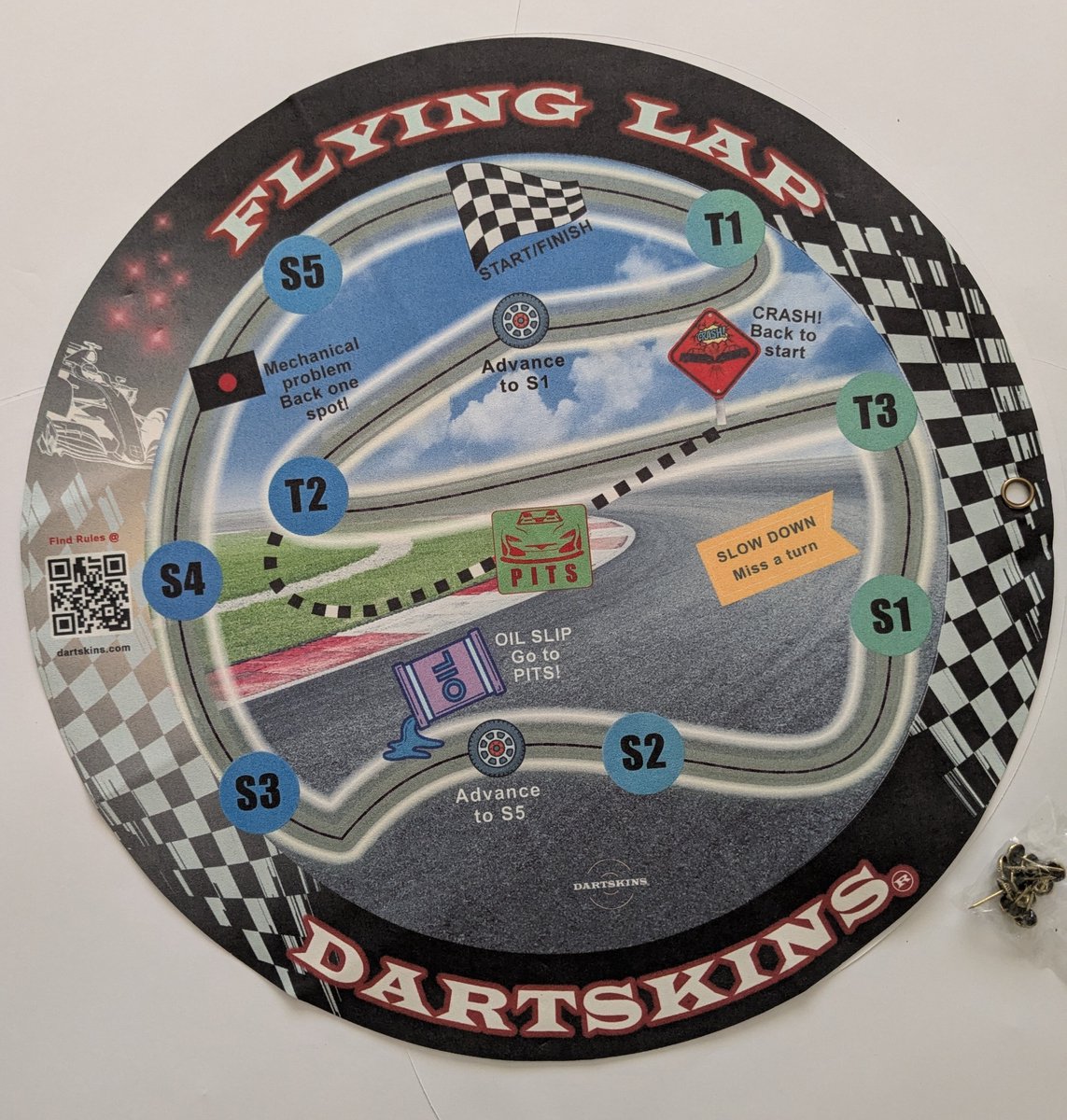 Dartskins Flying Lap - Dartspel - Racebaan Thema - Meerdere Spelers - Competitief & Snel