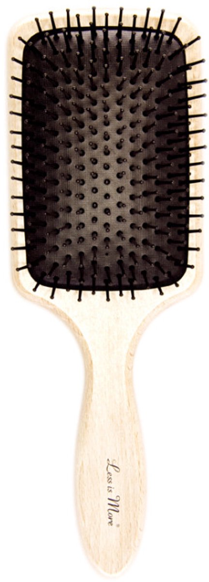 Beukenhouten peddelborstel met nylon borstelharen