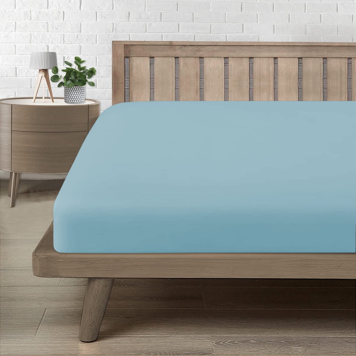 Unyqoos Premium Lichtblauw Hoeslaken van 180 x 200 cm