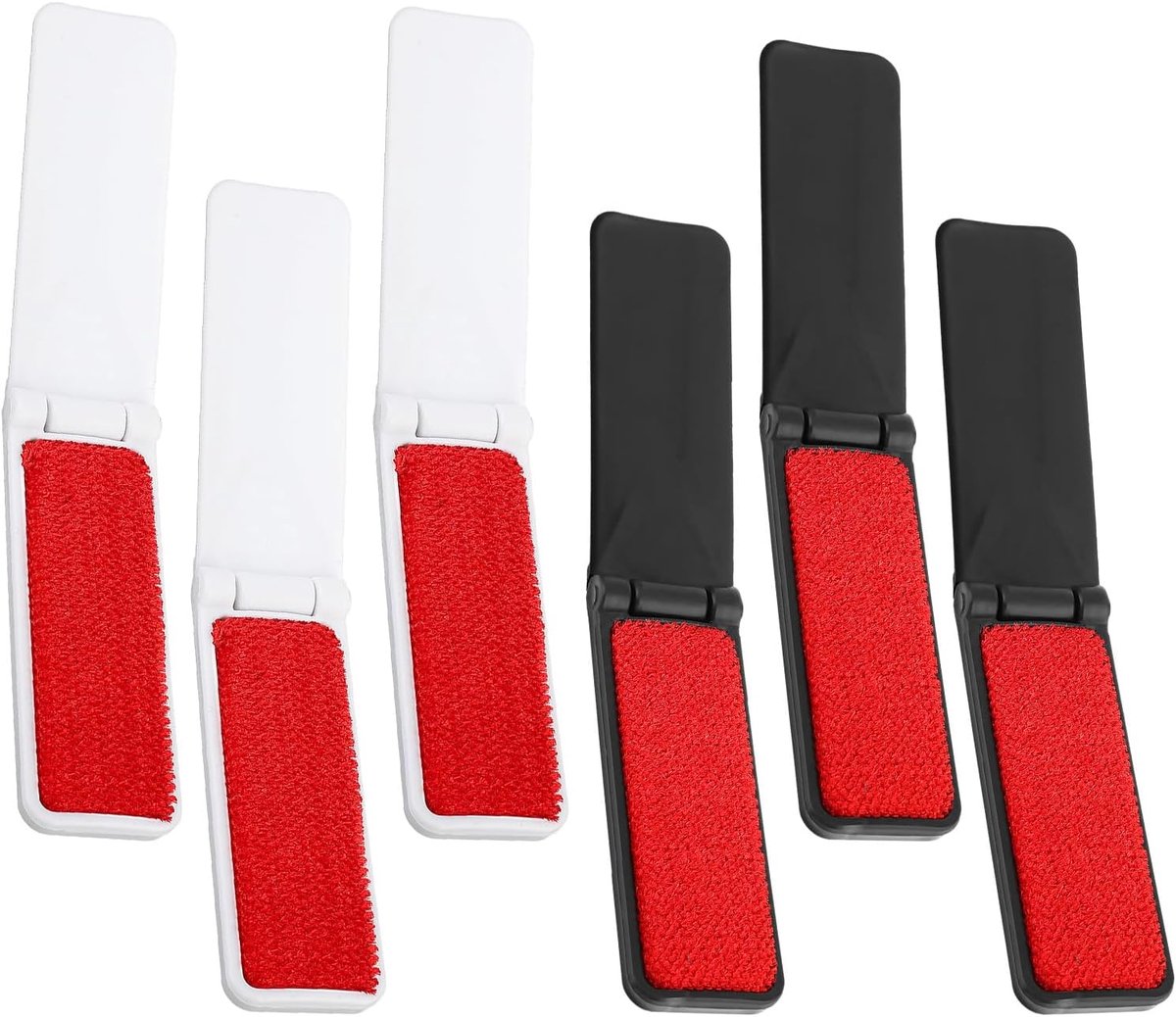 6Pcs Herbruikbare Reizen Pluisborstel Voor Kleding - Huisdier Haar Draagbare Opvouwbare Pluisverwijderaar Borstel - Plastic Compact Pluisverwijderaar Tool Voor Meubels Bank Sofa Kledingstuk