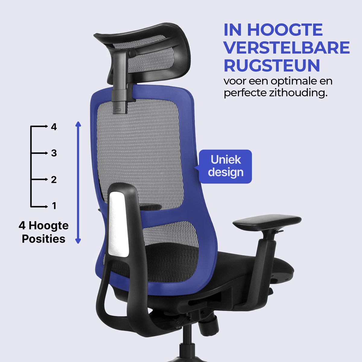 Stane Ergonomische Bureaustoel - Mesh & 3D Armleuningen thumbnail 6