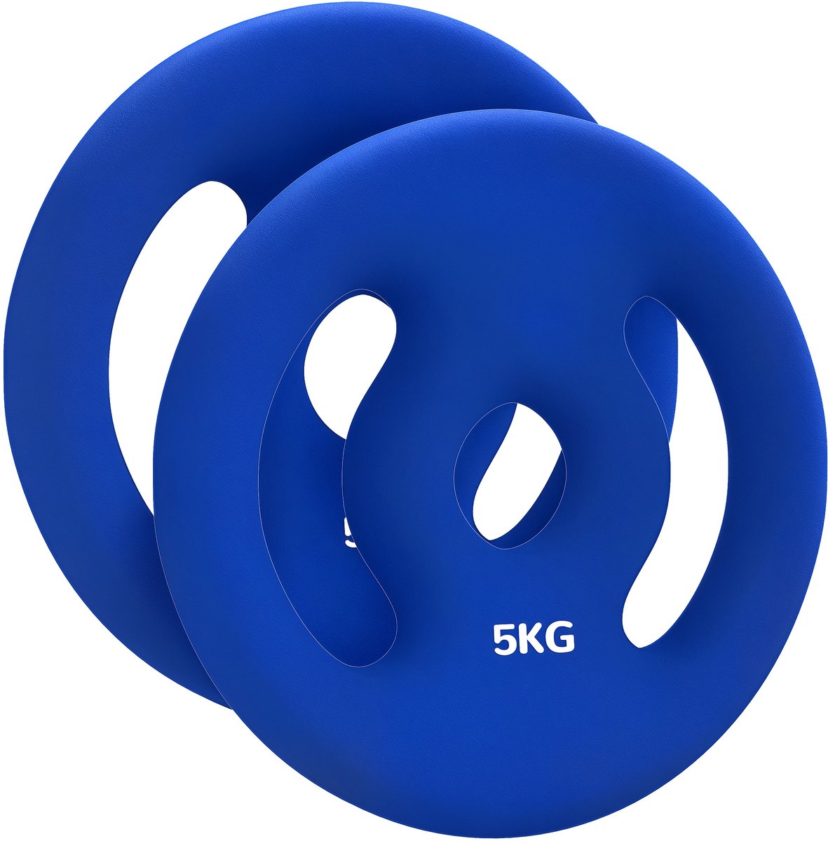 SPORTNOW-Metall, Kunststoff-Blau-Ø20 x 4H cm-Hantelscheiben