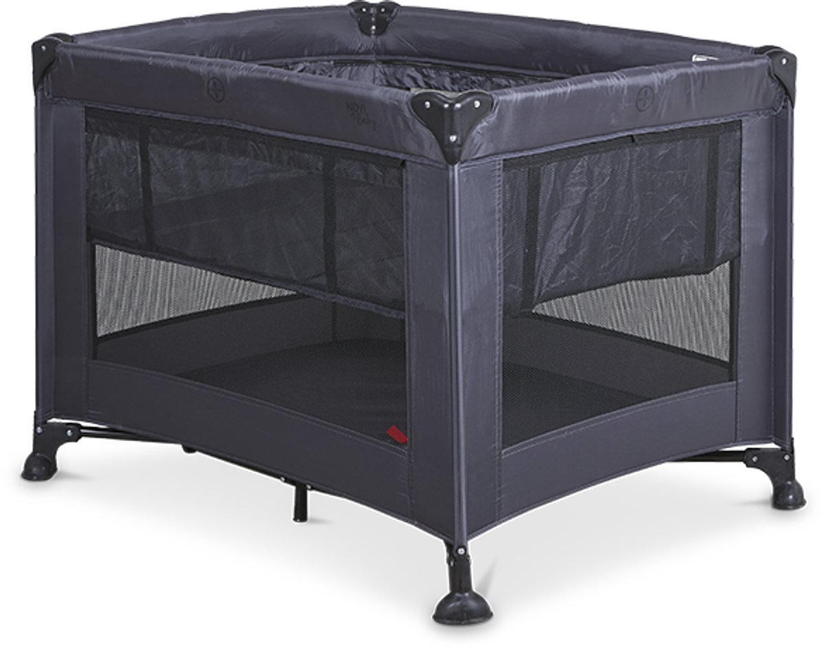 Novi Baby Liv Air+ Dark Campingbed/box - Grijs/Zwart Mesh - Geschikt vanaf de geboorte - Compact inklapbaar campingbed thumbnail 5