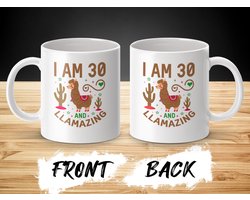 30e Verjaardag Lama Mok, Llama-zing Mok, Grappige 30ste Verjaardagscadeau, Dertig Jarige Mok, Verjaardagscadeau voor haar, Cadeau Voor hem