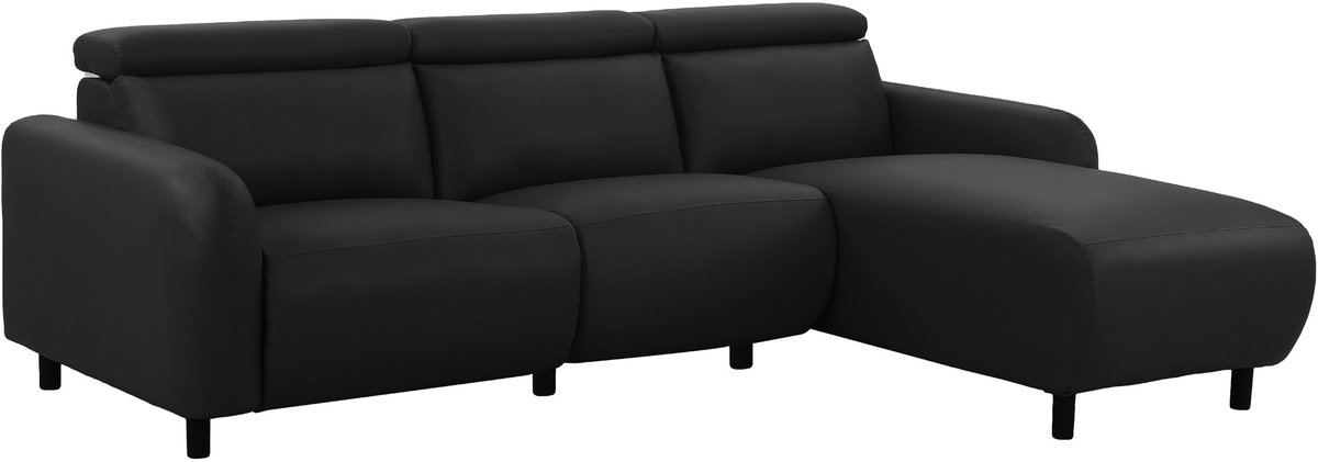 Notio Living Skaane-3Zits - Relax Rechts Elec - Zwart PU