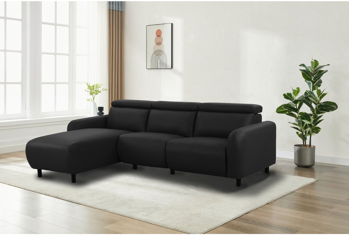 Skaane-Skaane-3Zits - Relax Links Elec. - Zwart PU