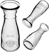 Pichet En Verre Borosilicate 1,5L Avec Couvercle Bambou – Bec Verseur, Passoire Intégrée, Poignée Confort – Pour Boissons Froides