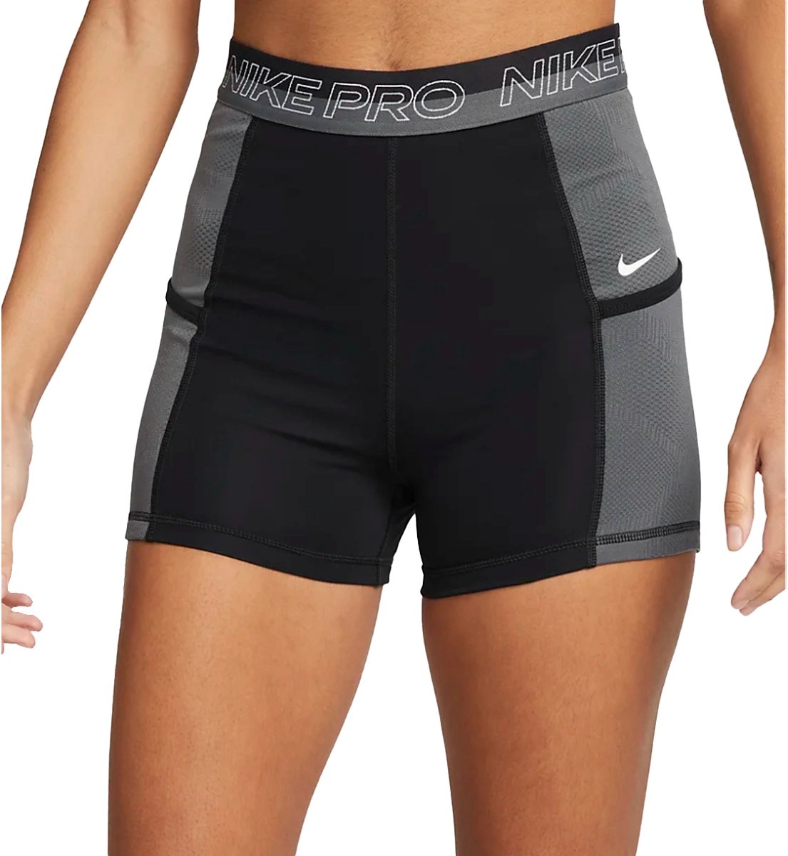 Nike pro dri-fit short in de kleur . Zwart
