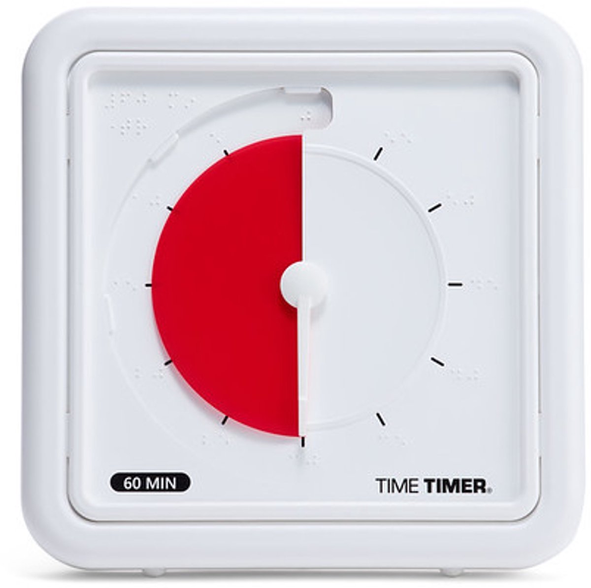 Time Timer® Braille Medium - Rood