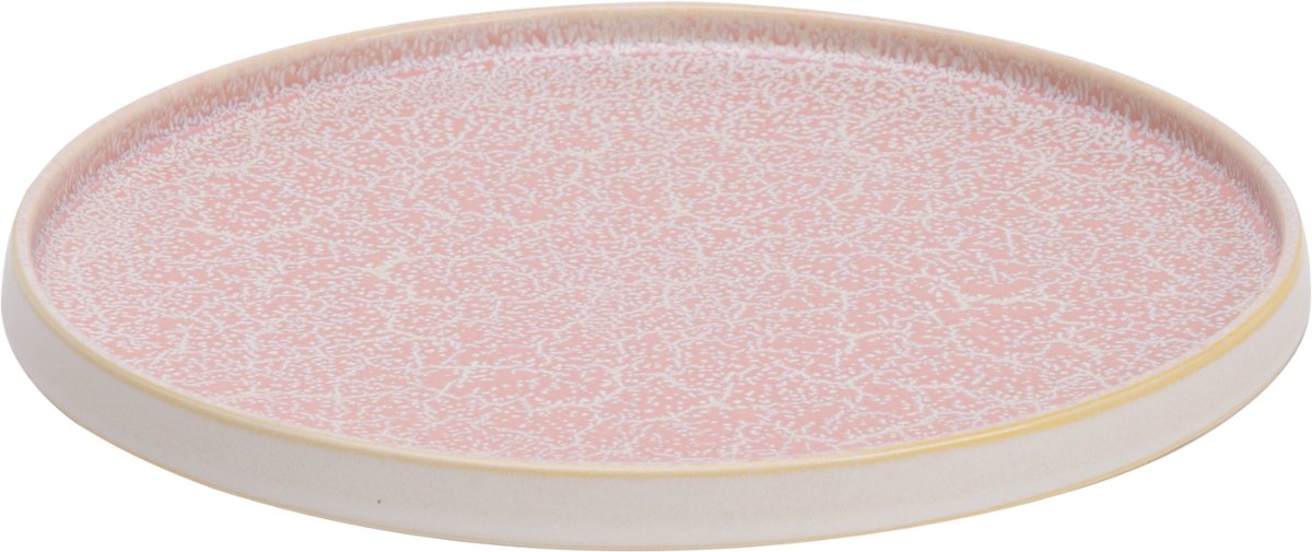 Palmer - Coco - Bord - ø 26 cm - Roze - Porselein - Dinerbord