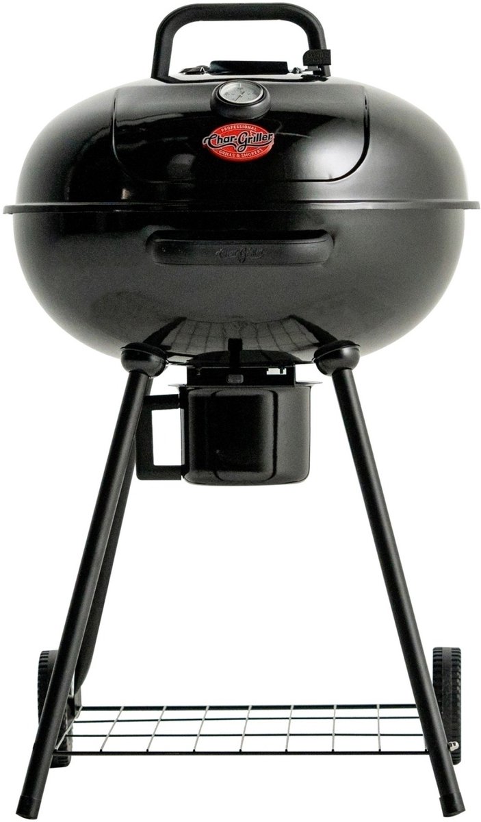 Char-Griller Houtskool BBQ 57 cm met Deksel – Kettle Barbecue en Smoker – Regelbare Luchttoevoer – voor 4-6 Personen