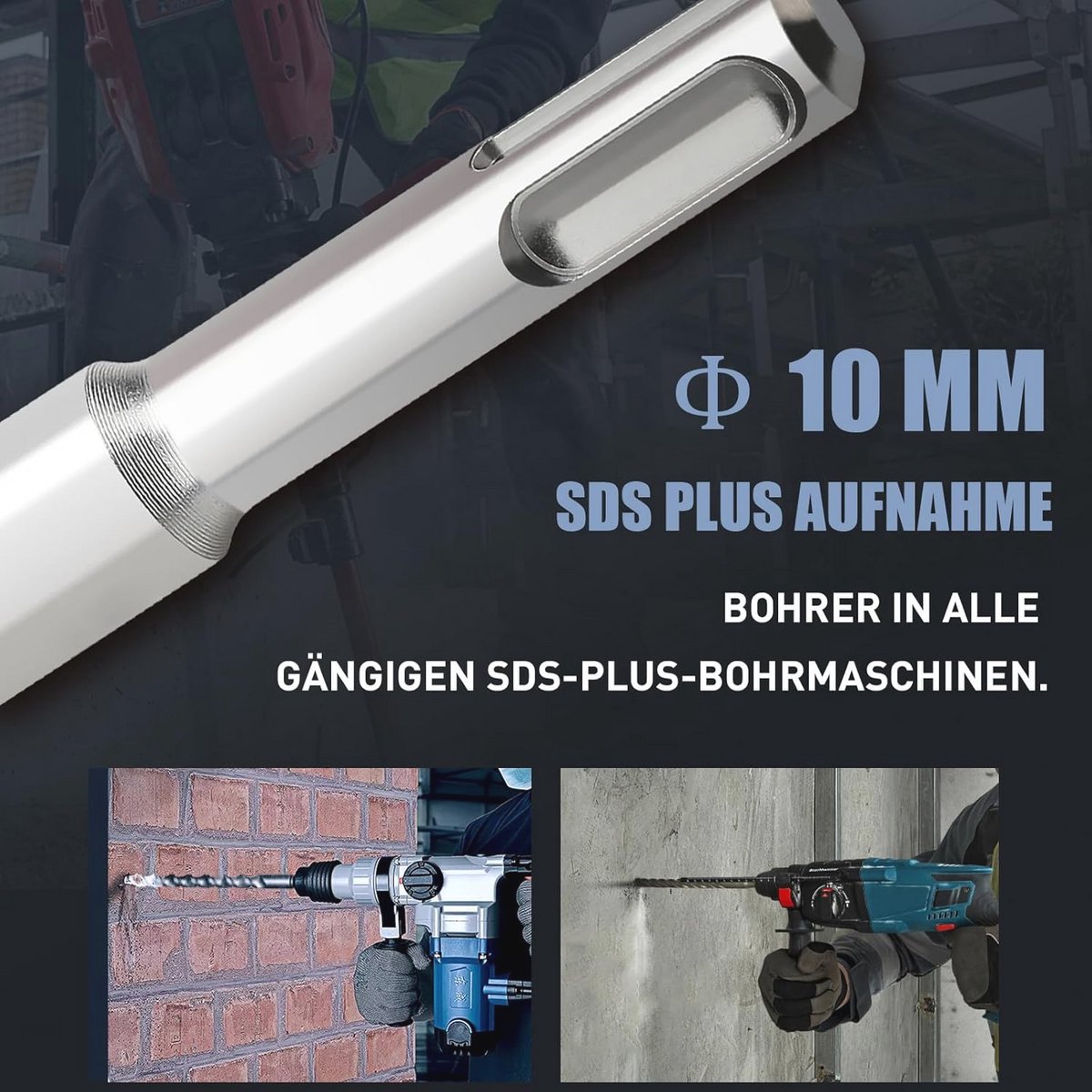 SDS-Plus Profi betonboor 16x200/260mm, zb, made in Germany