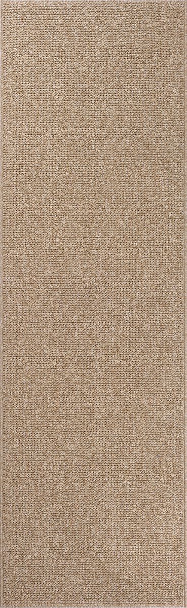 the carpet Cairo – Weerbestendig outdoor vloerkleed met natuurlijke jute structuur, geschikt voor balkon, tuin en terras, bruin met jute structuur, 80 x 250 cm