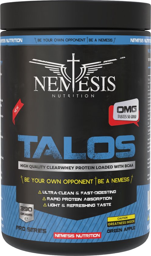 Nemesis Nutrition | Talos | Clear Whey | Green Apple | 390gr 13 servings | Nutriworld