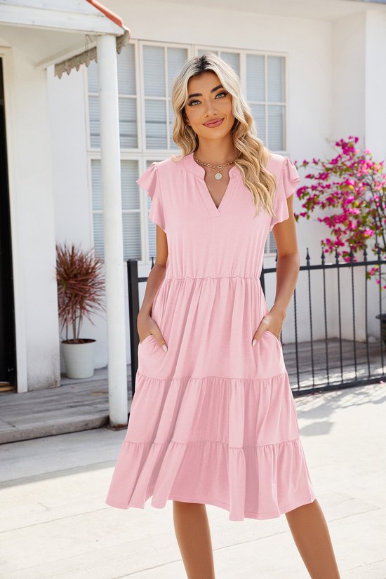 Bol Lange Jurken Korte Mouw Maxi Jurk Goedkope Kleedjes Kopen