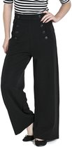 Hell Bunny Carlie Swing Trousers Stoffen broeken zwart M Dames