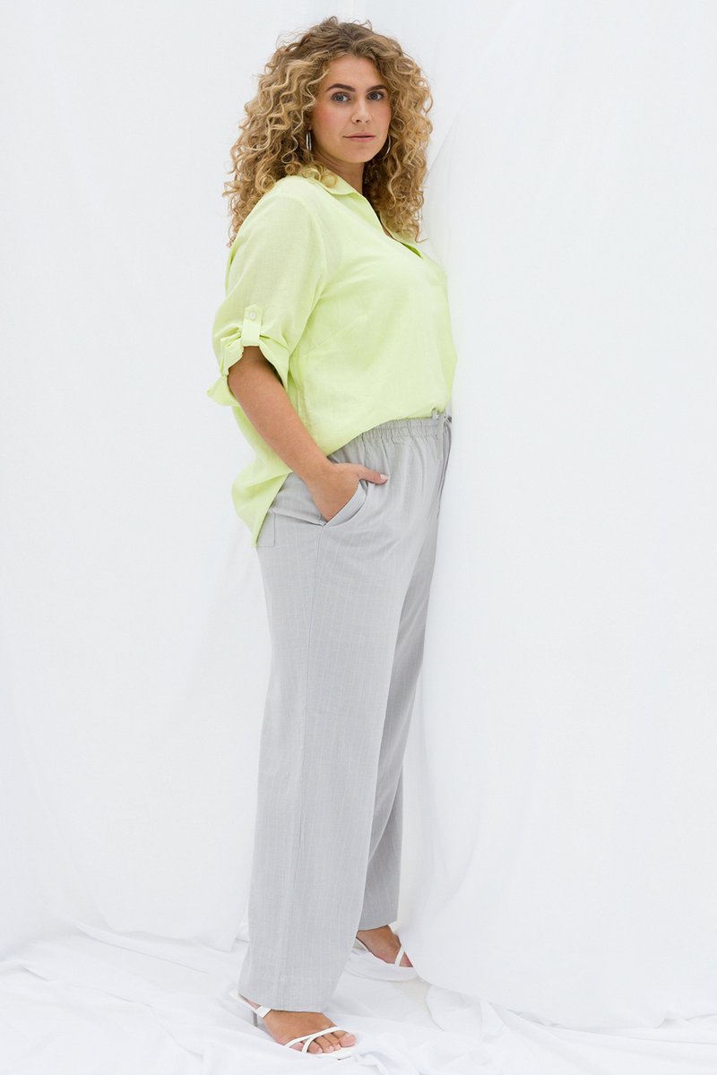 YESTA Uma Bottoms - Soft Grey/White - maat 0(46)