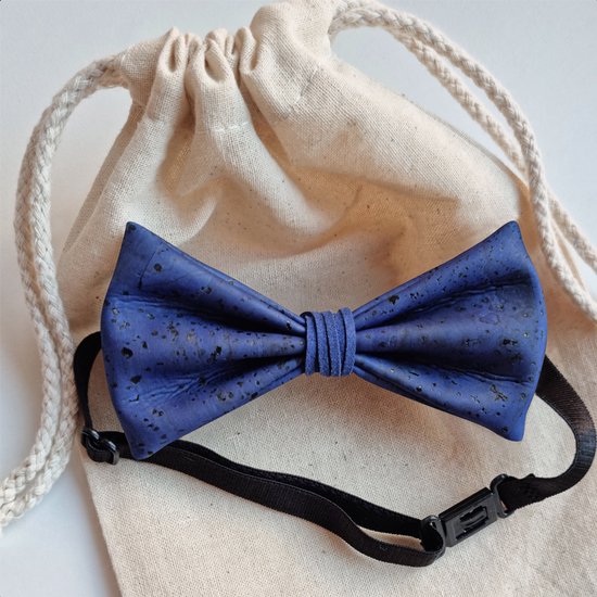 Corke & Stitch - Nœuds papillon - Nœud papillon pré-noué - Nœud papillon Cork Ink - Nœud papillon fait Handgemaakt - Bleu