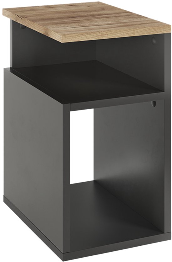 Table de chevet Enton Noir 20x59.5cm avec 1 porte Vicco | Noir | Simple | 406673152110403