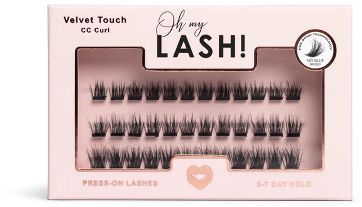 Oh My Lash - Velvet Touch - 8, 10, 12mm - Press On Lashes- Pre Glued - DIY Wimperextensions
