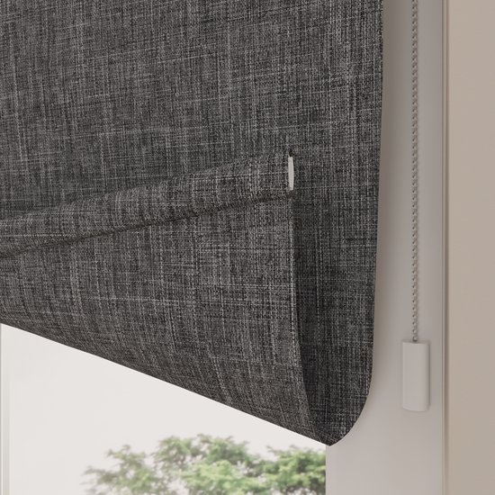 Store enrouleur électrique Easy Texture Blackout Anthracite 180 x 190 cm - CMD-02-P