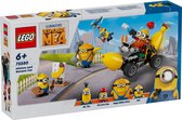 LEGO Despicable Me 4 - Les Minions et la voiture banane - 75580