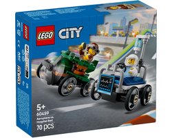 foto van LEGO City Raceautopakket: vliegtuig vs. ziekenhuisbed - 60459