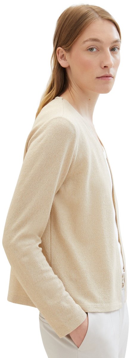 Tom Tailor - Basic Vest - Maat XXL - Sandy Beige Melange