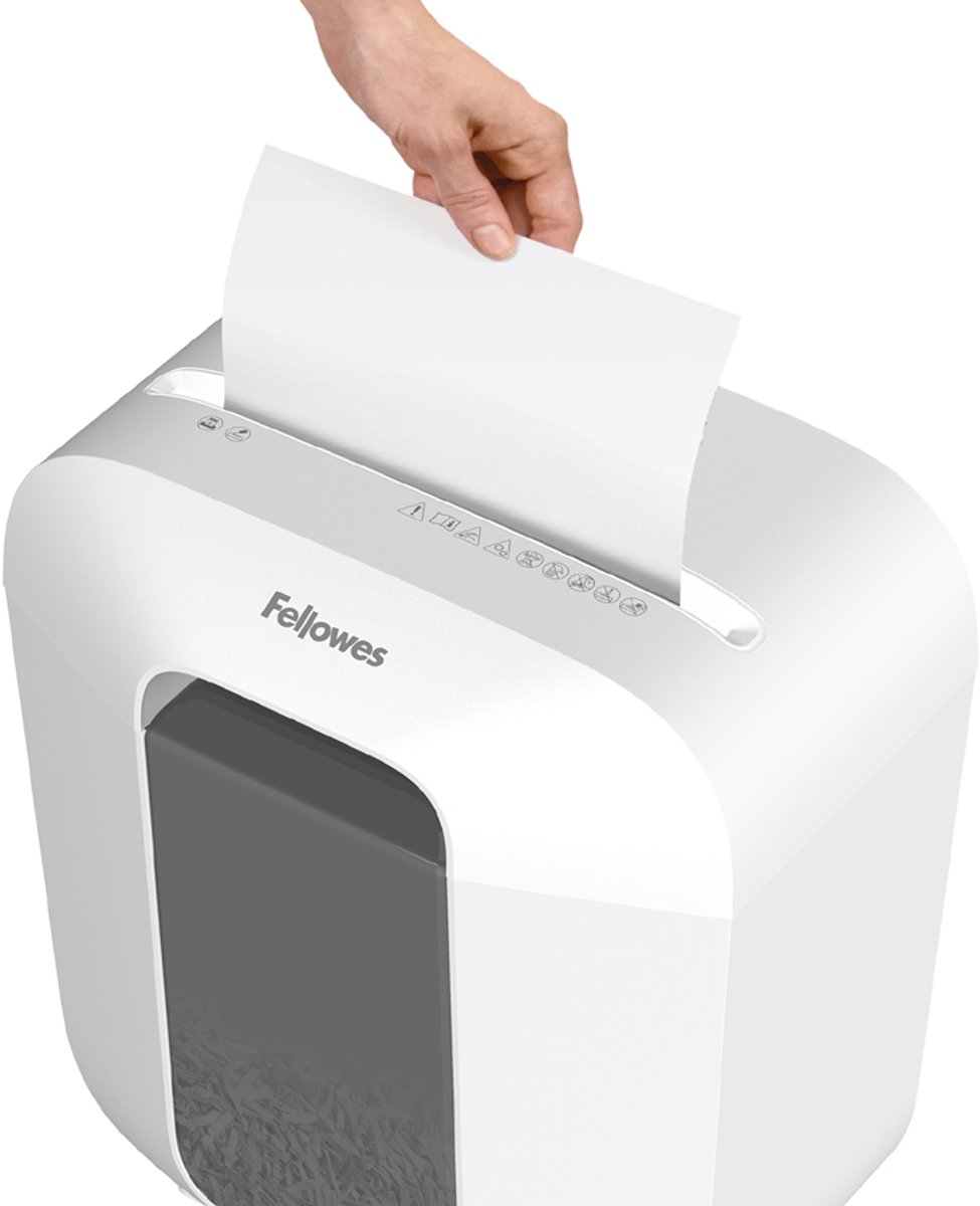 Fellowes LX25 Papiervernietiger / Papierversnipperaar – P‑4 Cross‑Cut – 6 vellen – 11,5 liter – Voor thuis & thuiskantoor thumbnail 7