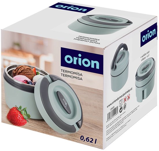 Boîte isotherme en acier inoxydable TERMO 620 ml - Récipient chauffant - Thermos pour déjeuner - Thermos pour soupe - Récipient alimentaire - Pot à déjeuner
