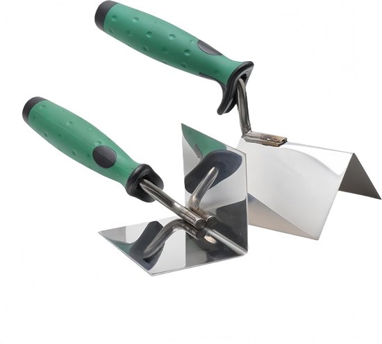 Foto: Hoekspatel set voor tuinieren rvs hoekspatel en randtroffel set interne en externe randtroffel 2 stuks comfortabele grip multifunctioneelgereedschap