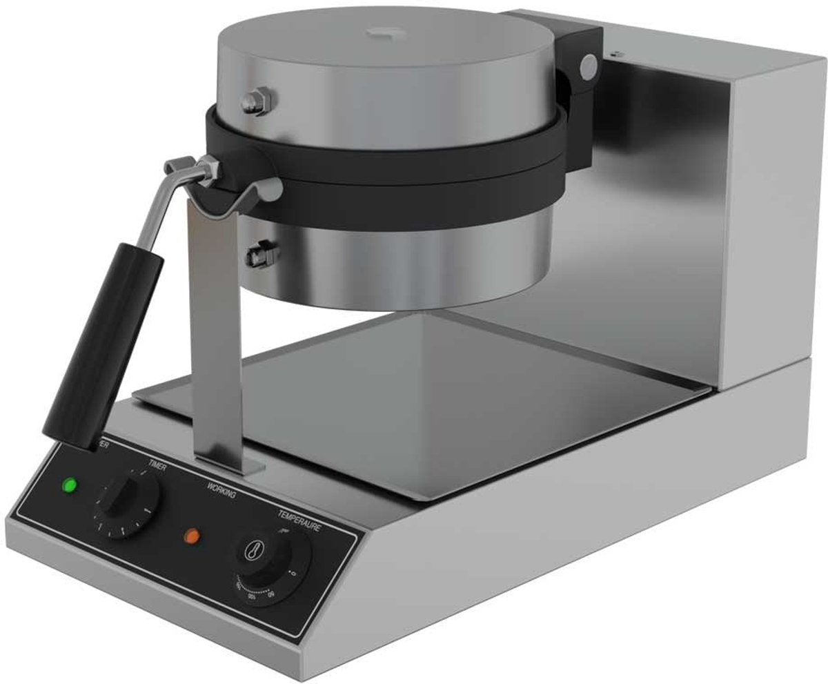 CUBO Belgische-wafelijzer - Enkel rond - Elektrisch - CS-WAF1