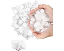 Gecomprimeerde handdoeken 50 stuks - Draagbare wegwerptabletten voor reizen en camping - Ideaal voor sport en make-up verwijderen - Geschikt voor beauty en gezichtsreiniging - Thuis, in het hotel of in de keuken - Handig voor op reis.