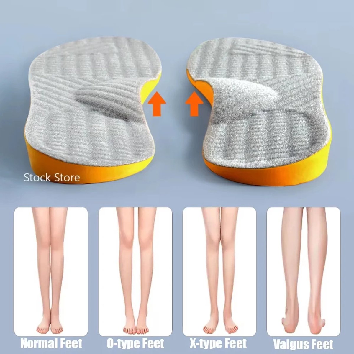 Werklaarzen Inlegzolen Voor Staan De Hele Dag - Welnove 220 LBS Heavy Duty Hoge Boog Ondersteunende Orthopedische Inlegzolen Voor Plantaire Fasci~p132762601