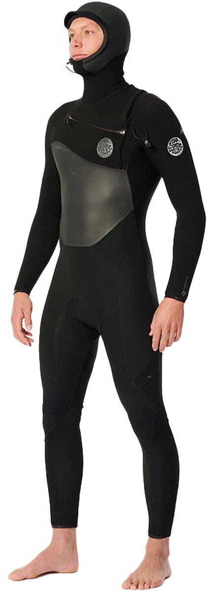 2025 Rip Curl Heren Flashbomb 5/4mm Borst Ritssluiting Met Capuchon We