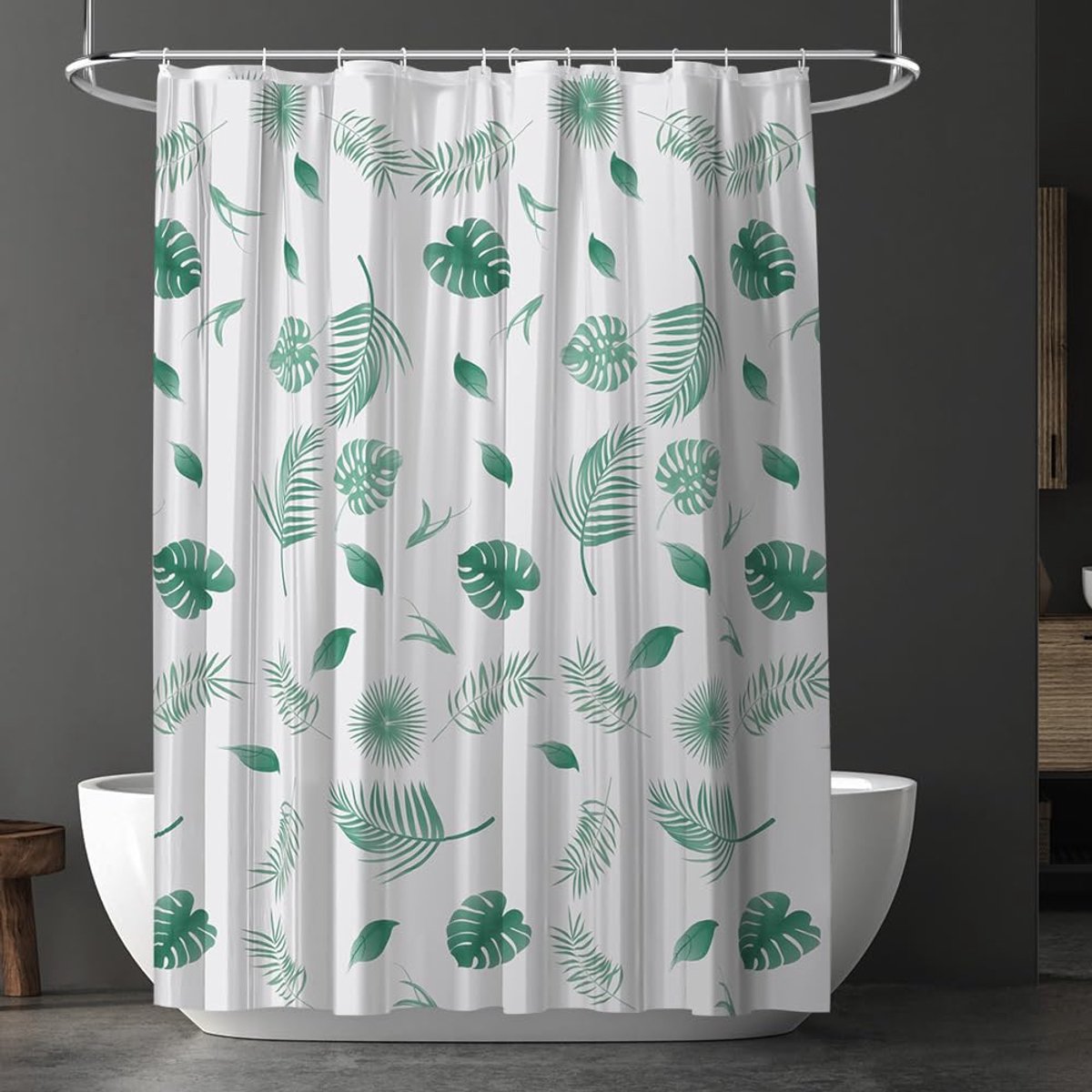 Ibenzoa® Schimmelwerend en Waterdicht Douchegordijn met Sneldrogende Eigenschappen - 180 x 180 cm