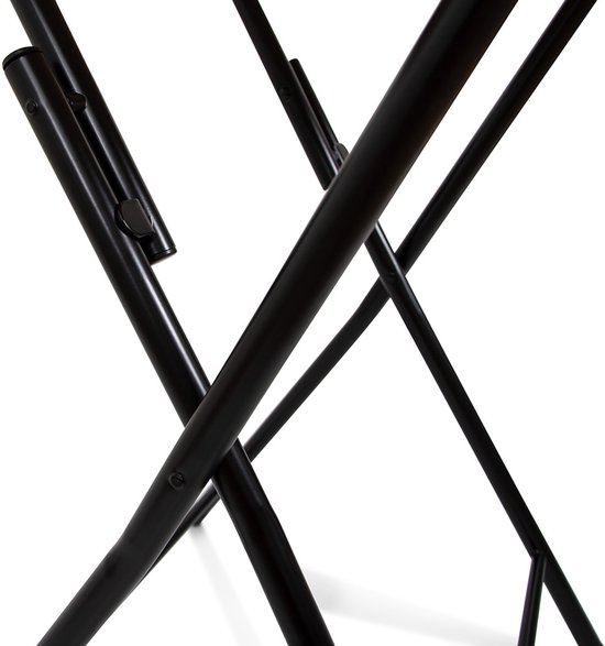 Milton & Oldbrook Statafel Inklapbaar 60 x 60 cm Murcia Zwart van Milton & Oldbrook — afbeelding 3