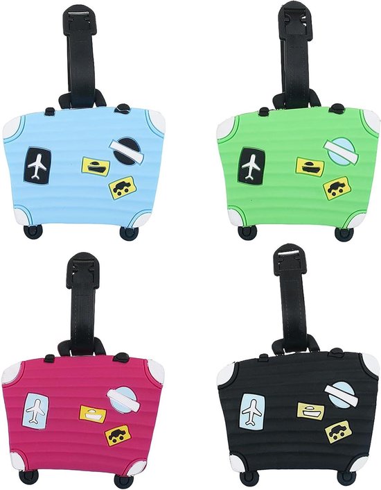 6 stuks kofferhangers voor cruises, 18,2 x 8,7 cm, bagagelabel voor