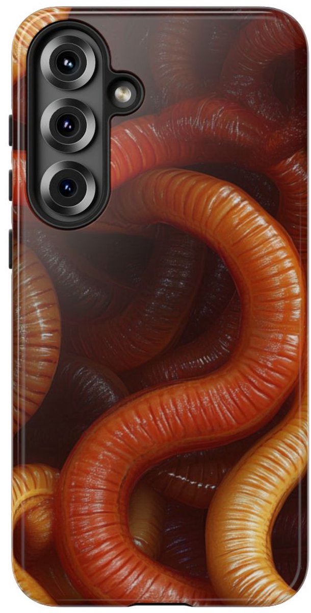 Gedetailleerd Aardwormenpatroon – Telefoonhoesje Geschikt voor Samsung Galaxy S25 Plus