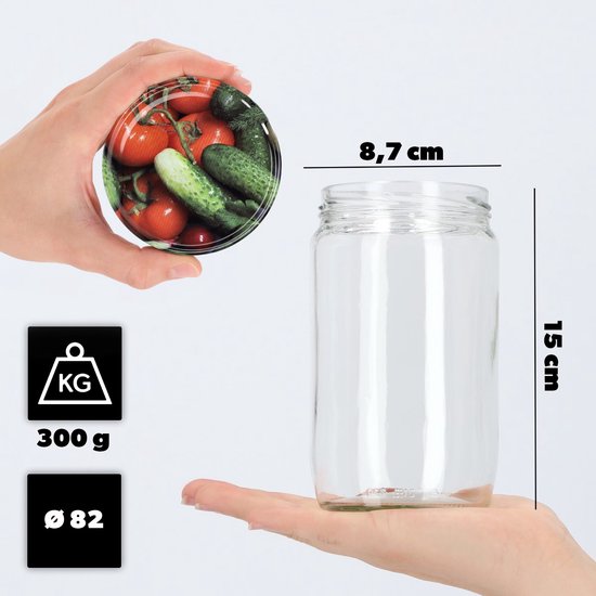 KADAX Weckpotten, 900 ml, inmaakpot om in te doen, inmaakpotten KADAX Weckpotten, 900 ml, inmaakpot om in te doen, inmaakpotten