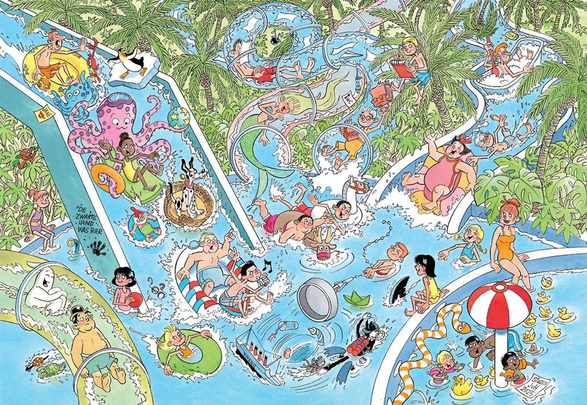 Jan van Haasteren Junior 22 - Waterglijbaan gekte - 360 stukjes puzzel - Legpuzzel voor kinderen - Vanaf 7 jaar — afbeelding 2