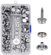 HEEPDD 100 stuks messing oogjes set, 6 mm antieke stijl, goud metaal met pakkingen, reparatie vervangende onderdelenset