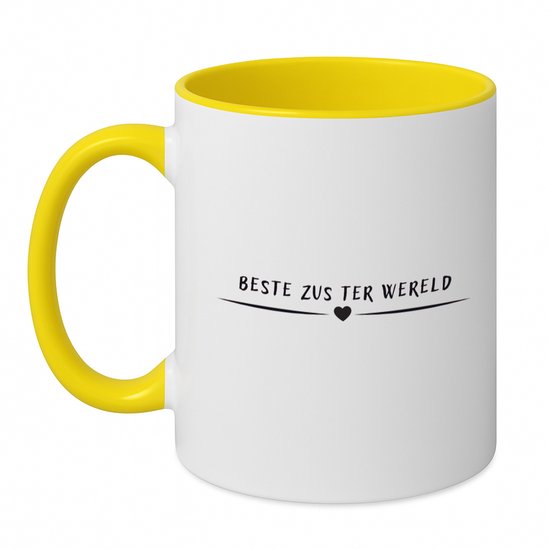 Giffted mok voor de beste zus, origineel cadeau-idee voor verjaardag, cadeau voor zus, geboorte, Kerstmis, Valentijnsdag, dames, Moederdag, 380 ml