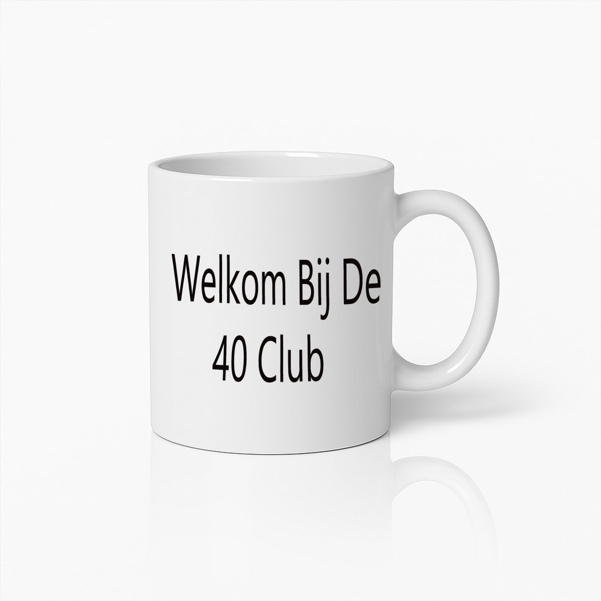Welkom Bij De 40 Club Mok – Grappig 40e Verjaardag Koffiebeker Cadeau